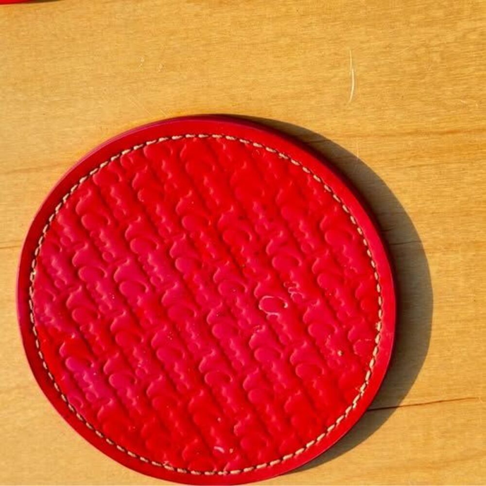 Coach Leather Coasters